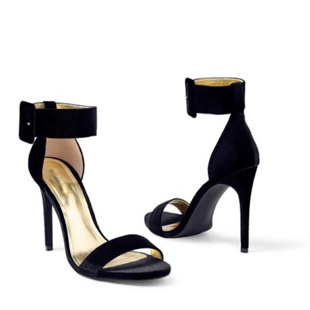 Black Suede High Heels